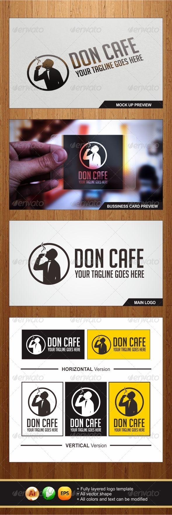 Don Cafe Logo Template - Graphicriver