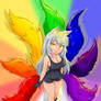 Rainbow Kitsune