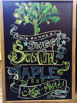 Magic of Maple Chalkboard