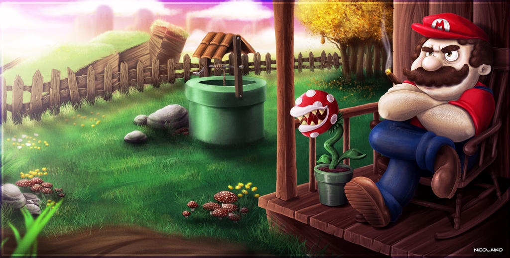 Badass Mario by Nicolaiko Badass Mario by Nicolaiko