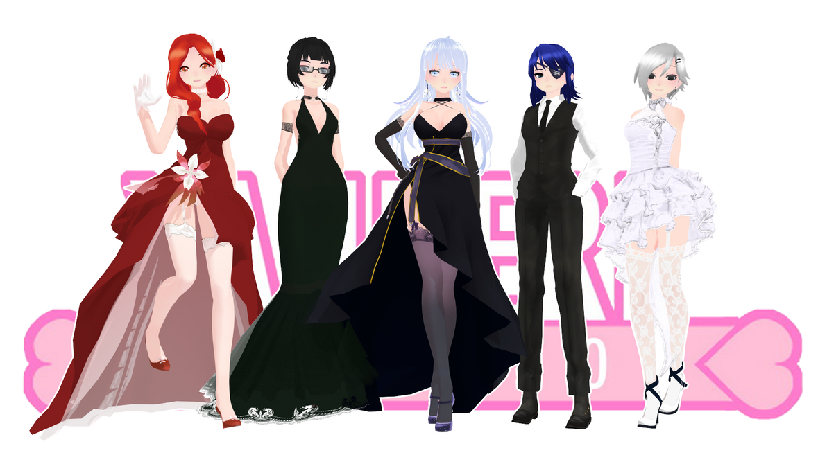 Mmd X Yansim Formal Student Council Dl By Mochacolays On Deviantart