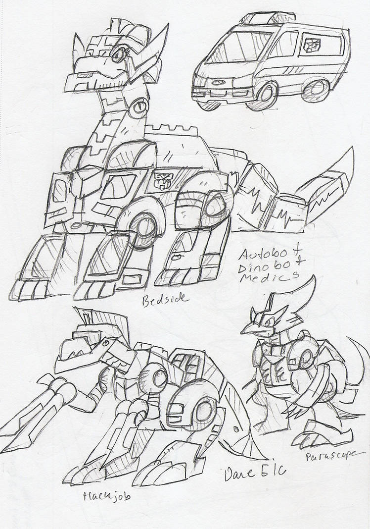 TF_RiD: Autobot Dinobot Medics Concepts by BlueIke on DeviantArt