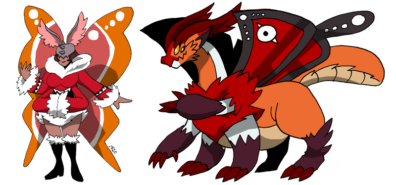 Commish: Moth Digimon Line 2 by BlueIke on DeviantArt