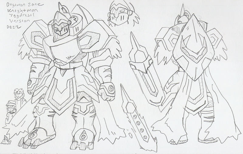 DZSavers: Yggdrasil Brand Knightmon by BlueIke on DeviantArt