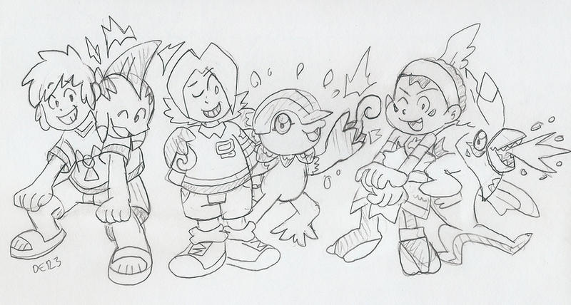 Samson Adventure Time DZ02: 02 Adventure Era Dan, Yuyu, and Samson by BlueIke on DeviantArt