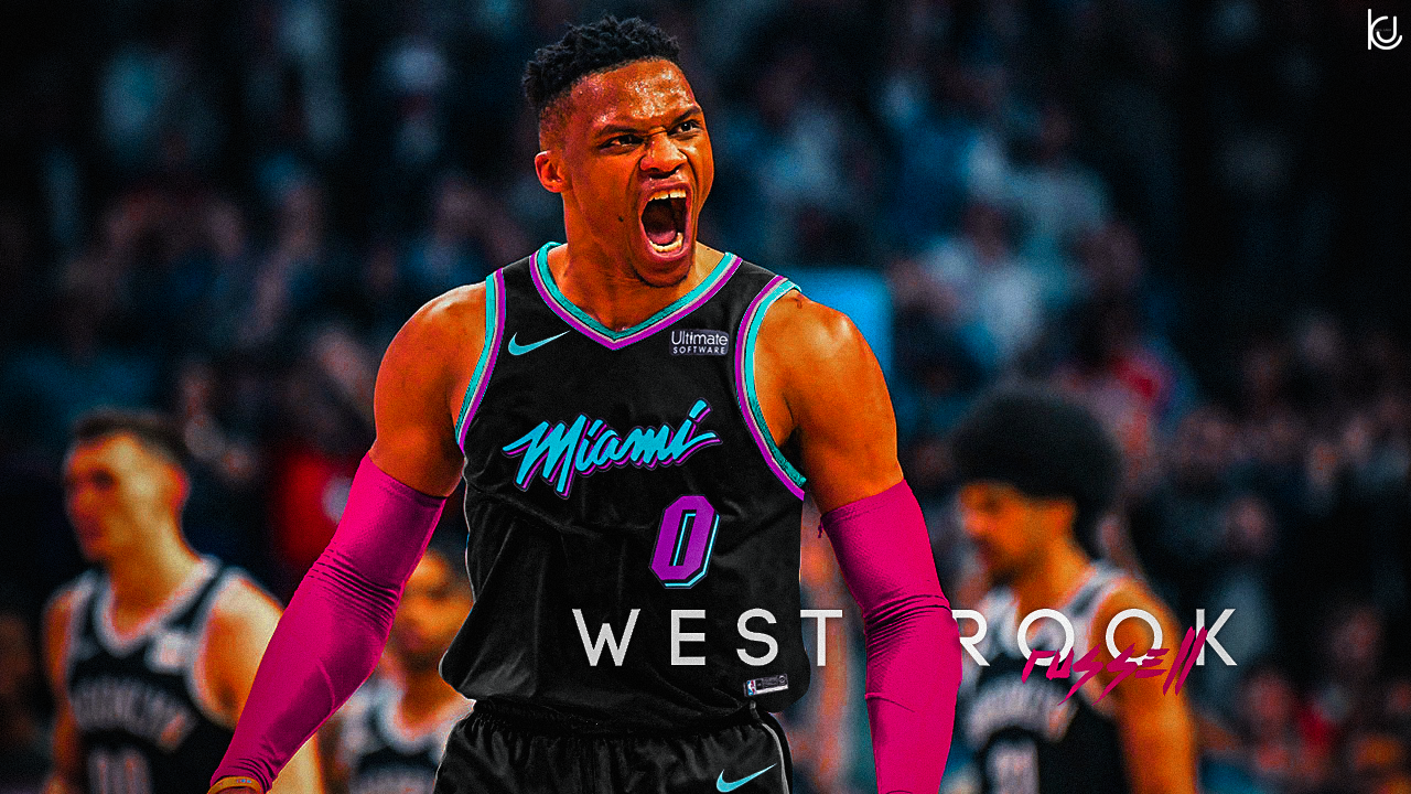 Russell Westbrook 'likes' drawing of him in a Heat jersey on Instagram,  seems to show interest in going to Miami 