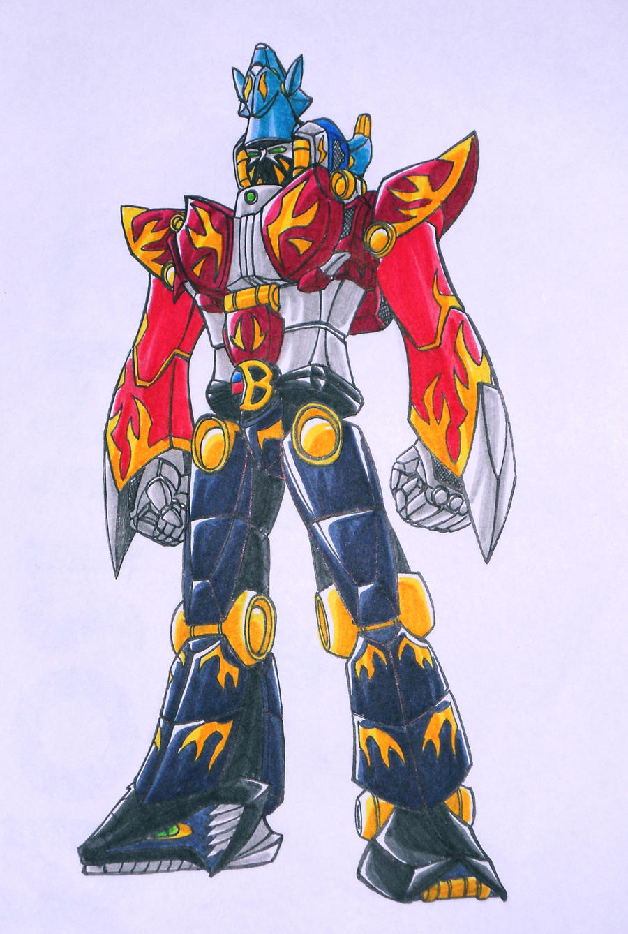 BUSHIDO RANGERS: megazord by kishiaku on DeviantArt