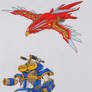 ZEO MEGAZORD REVISITED: red and yellow