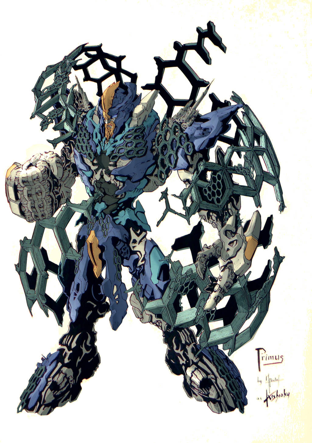 BFTE PRIMUS... colored by BLITZ-WING!!! by kishiaku