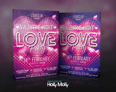 Valentine Night - Love Party Flyer