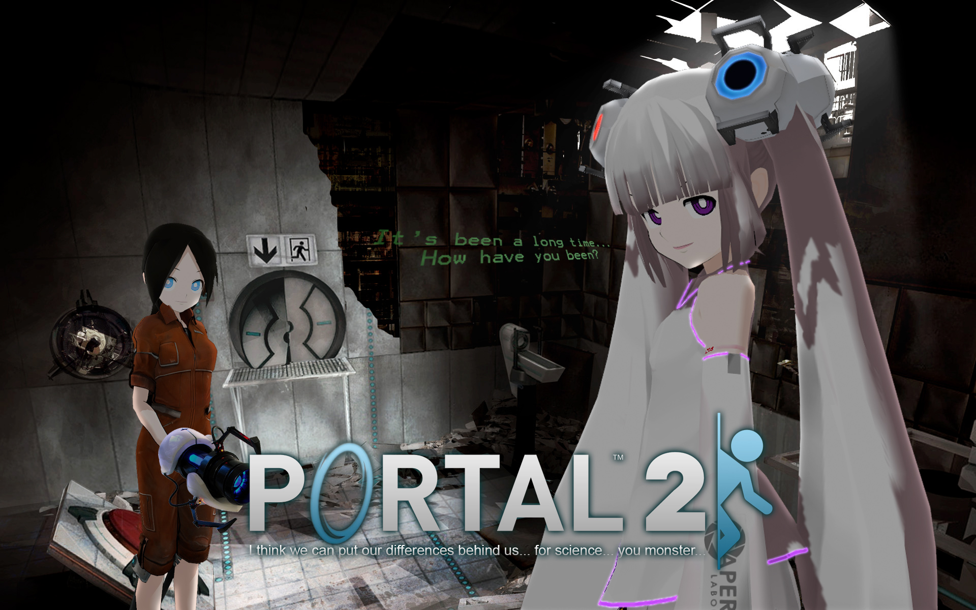 MMD Portal 2 Wallpaper XL