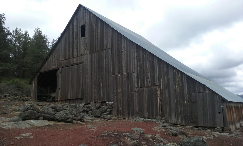 Hillside barn