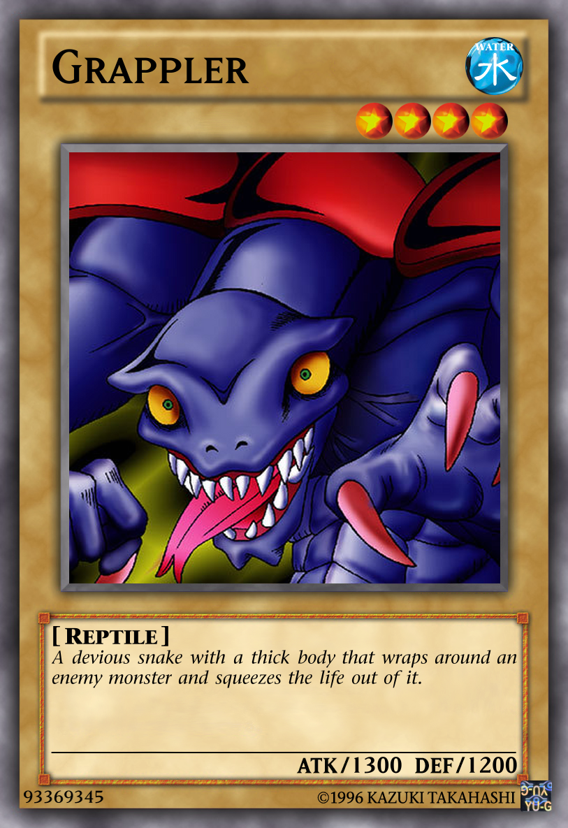 Grappler Yu-Gi-Oh! custom card fixed by The-KC-Express on DeviantArt