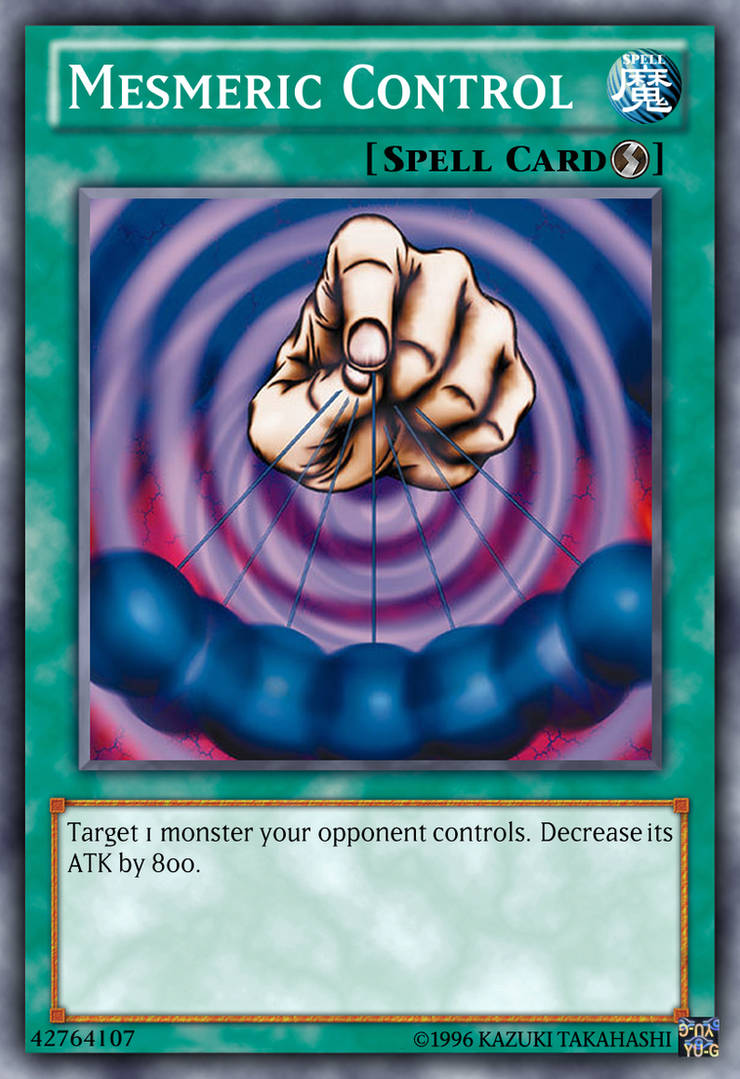 Mesmeric Control Yu-Gi-Oh! custom card fixed by The-KC-Express on ...