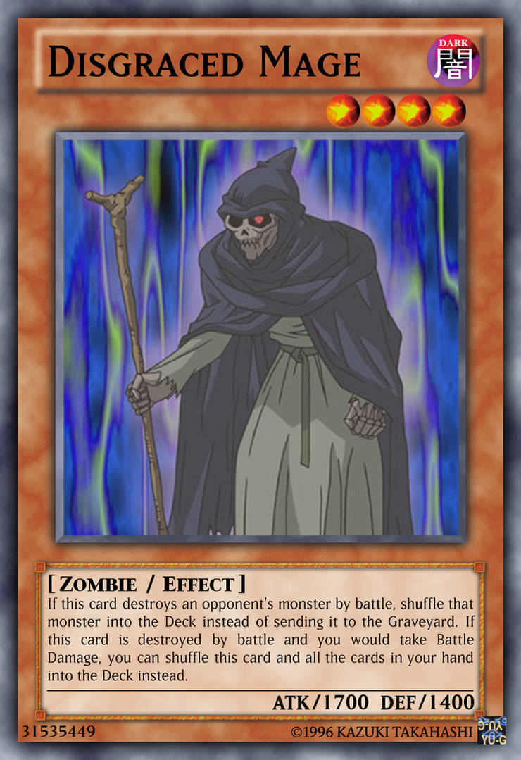 Disgraced Mage Yu-Gi-Oh! custom card fixed by The-KC-Express on DeviantArt