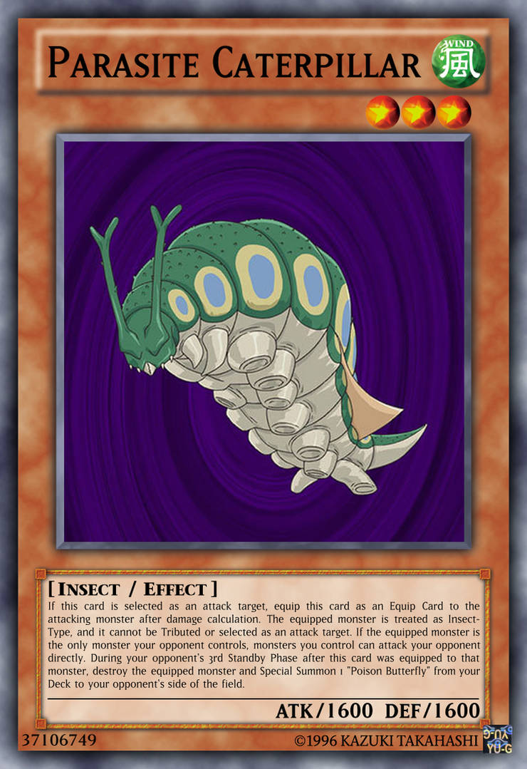 Parasite Caterpillar Yu-Gi-Oh! custom card fixed by The-KC-Express on ...