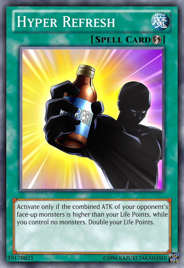 Hyper Refresh Yu-Gi-Oh! custom card fixed by The-KC-Express on DeviantArt