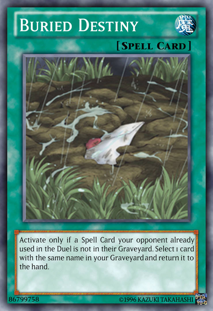 Buried Destiny Yu-Gi-Oh! custom card fixed by The-KC-Express on DeviantArt