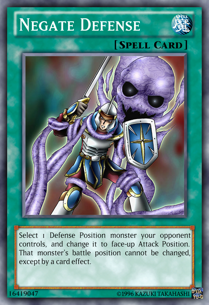 Negate Defense Yu-Gi-Oh! custom card fixed by Duel-Express on DeviantArt