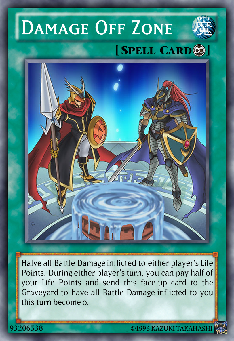 Damage Off Zone Yu Gi Oh Custom Card Fixed By Duel Express On Deviantart