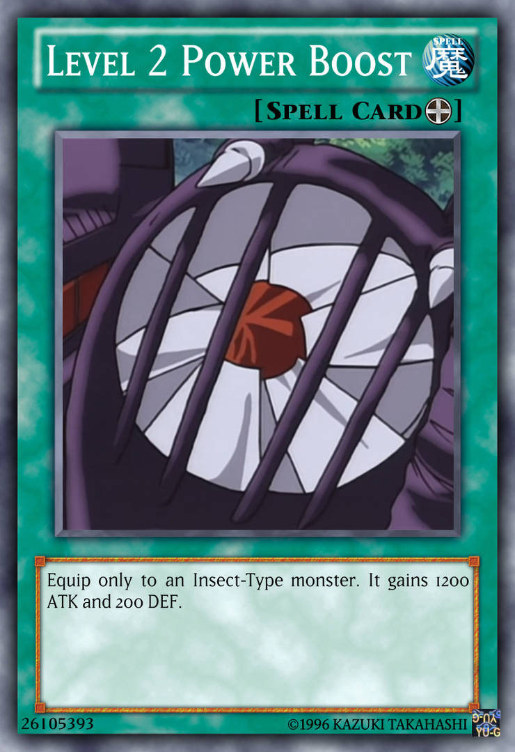 Card Level Boost Level 2 Power Boost Yu-Gi-Oh! custom card fixed by The-KC-Express on ...
