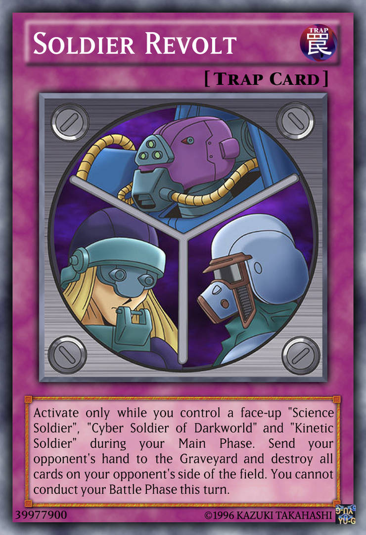 Soldier Revolt Yu-Gi-Oh! custom card fixed by The-KC-Express on DeviantArt