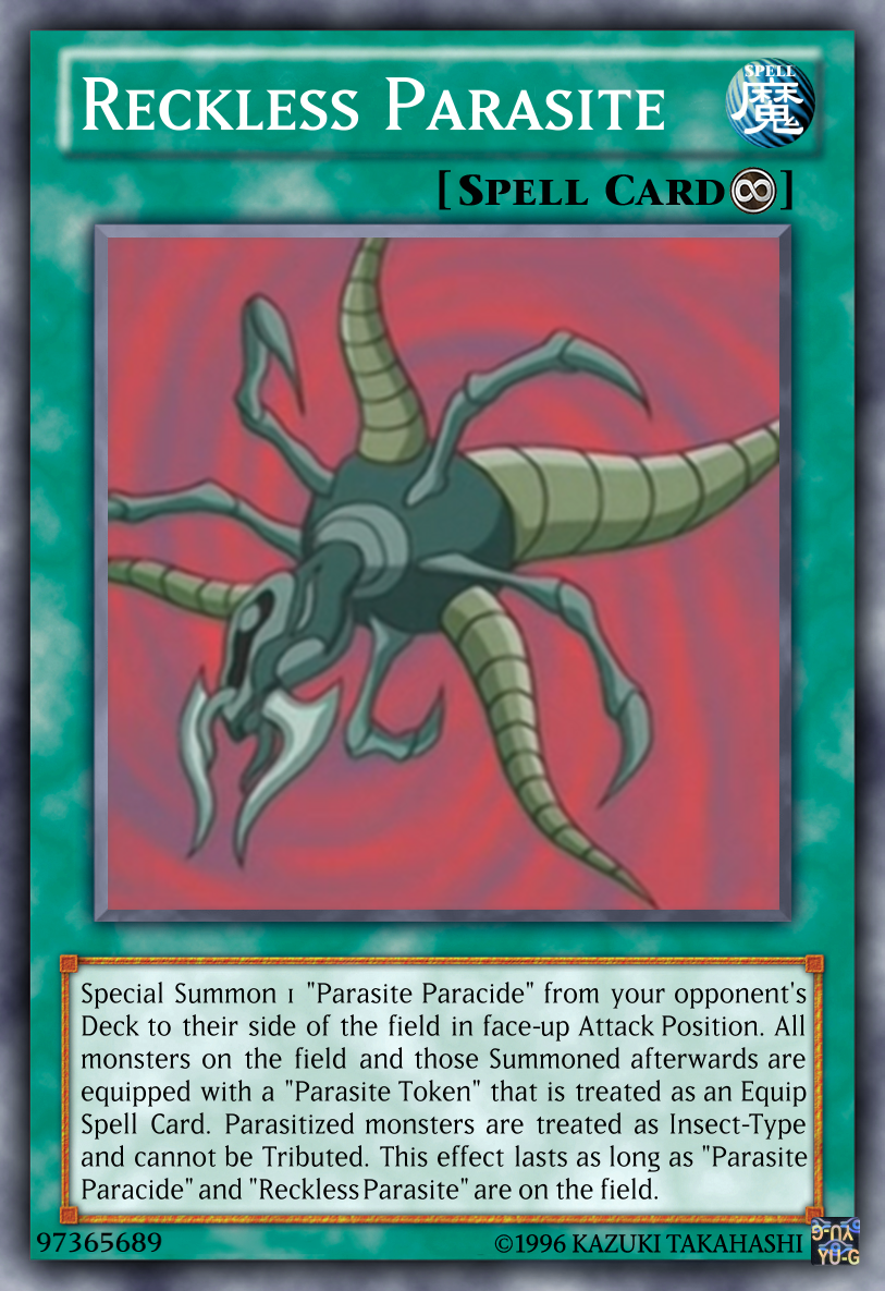 Reckless Parasite Yu-Gi-Oh! custom card by The-KC-Express on DeviantArt