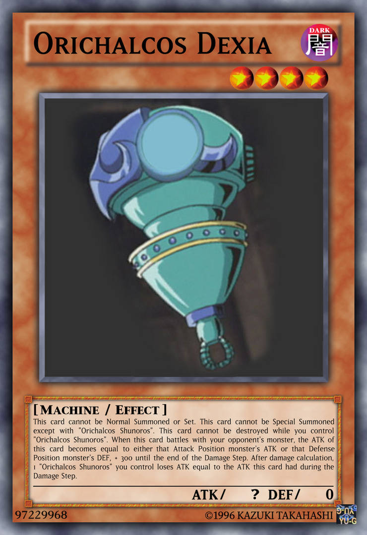 Orichalcos Dexia Yu-Gi-Oh! custom card by The-KC-Express on DeviantArt