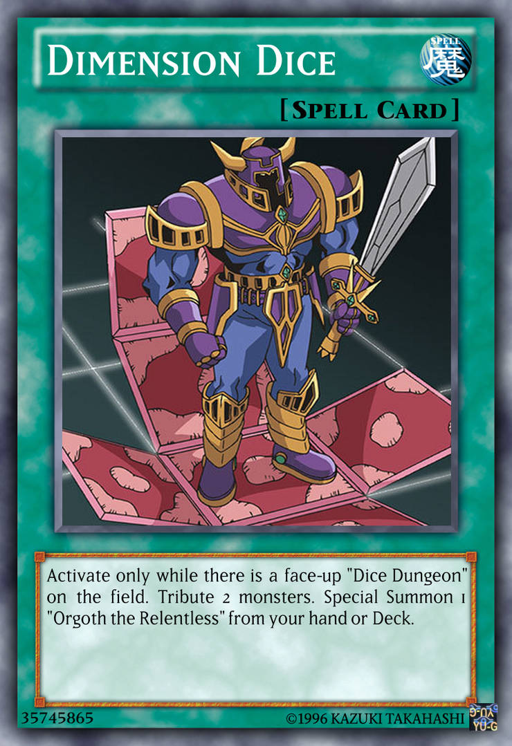 Dimension Dice Yu-Gi-Oh! custom card by The-KC-Express on DeviantArt