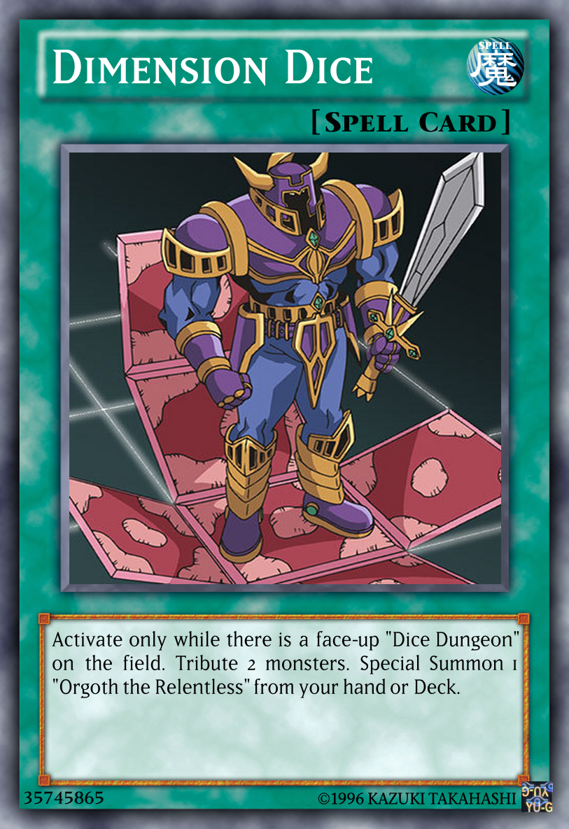Dimension Dice Yu-Gi-Oh! custom card by The-KC-Express on DeviantArt