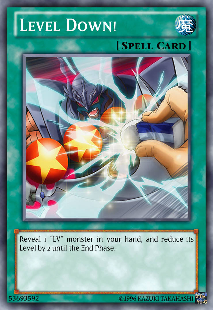 Level Down! Yu-Gi-Oh! custom card by The-KC-Express on DeviantArt