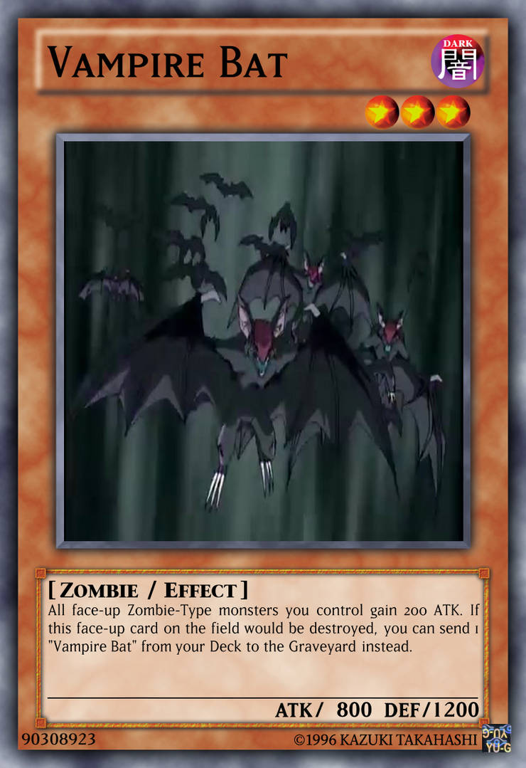 Vampire Bat Yu-Gi-Oh! custom card by The-KC-Express on DeviantArt