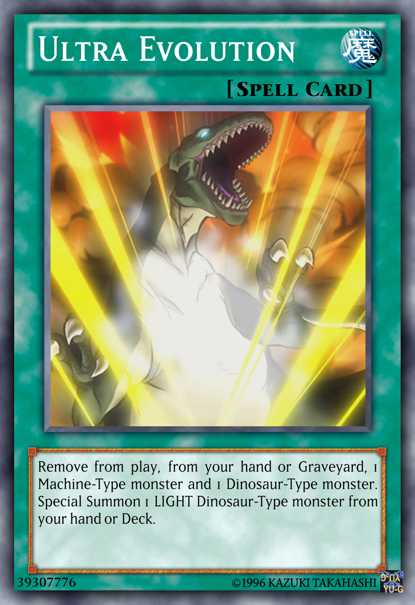 yugioh card evolutions Yu-Gi-Oh! - Evolution Burst (HA01-EN030) - Hidden Arsenal - 1st Edition except with Spell effects. Ultra Evolution Yu-Gi-Oh! Custom Card