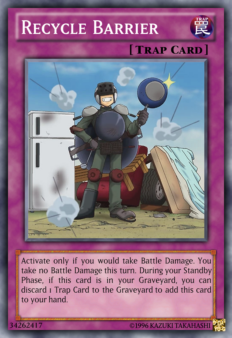 Recycle Barrier Yu-Gi-Oh! custom card by The-KC-Express on DeviantArt