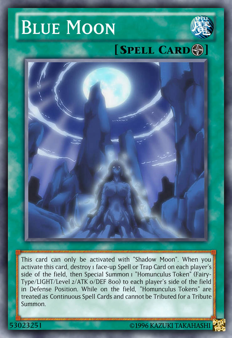 Blue Moon YuGiOh! custom card by DuelExpress on DeviantArt
