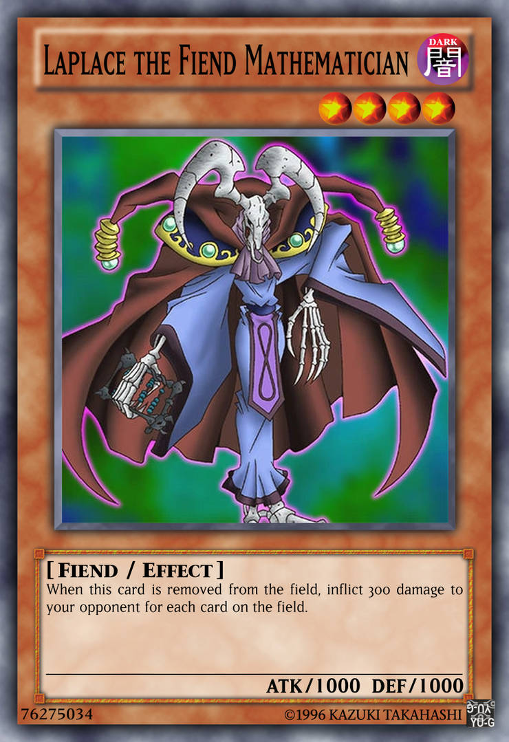 Laplace the Fiend Mathematician Yu-Gi-Oh! card by The-KC-Express on ...