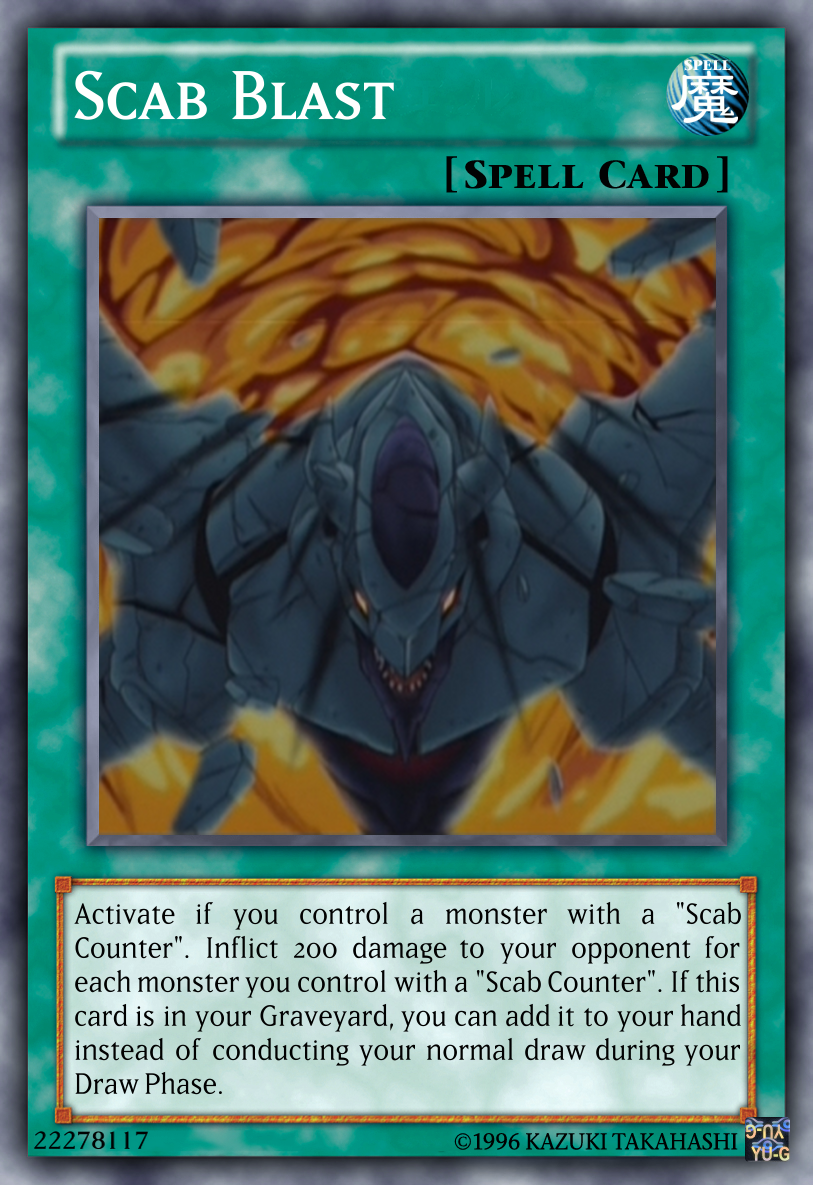 Scrubbed Raid Scab Blast Yu-Gi-Oh! custom card by The-KC-Express on DeviantArt