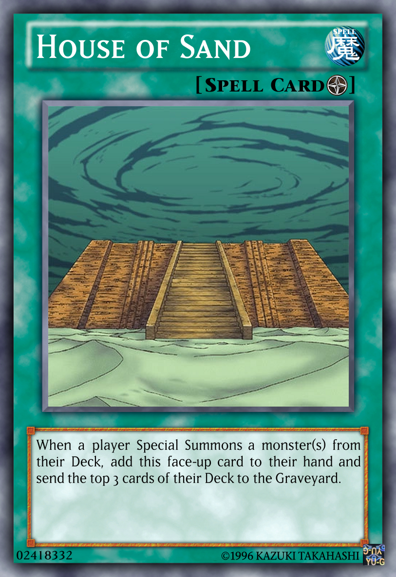house of cards yugioh Trading Card Game Battles Legend Chapter 1 Single Card Common Gingerbread BLC1-EN079 up Spell/Trap Cards (except this card) and 3 Set Spell/Trap Cards Yu-Gi-Oh! Card Fun Fact: Did