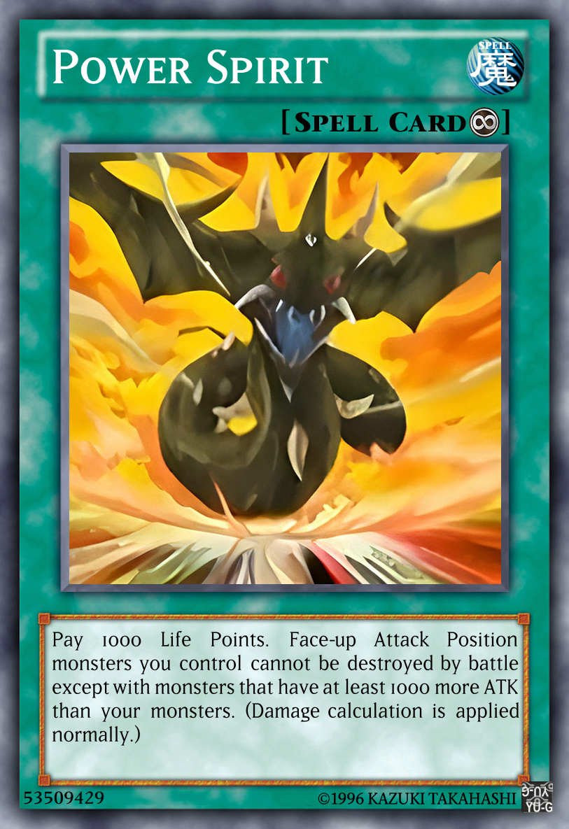 Power Spirit Yu-Gi-Oh! custom card by The-KC-Express on DeviantArt