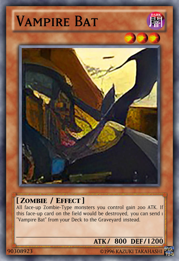 Vampire Bat Yu-Gi-Oh! custom card 2 by The-KC-Express on DeviantArt