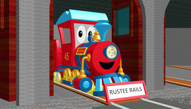 T.A. Nameboard Promos : Rustee Rails by The-KC-Express on DeviantArt