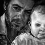 Billy Burke and child