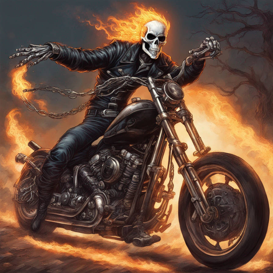 Slc Ghost Riders #spookyscaryskeletons Ghost Rider by polloloco6566 on DeviantArt