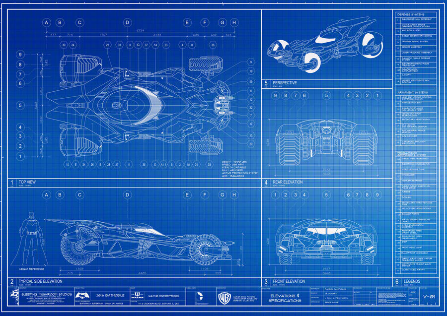 Pattern For Batmobile 2016 Batmobile Blueprint by MadPotatoes on DeviantArt