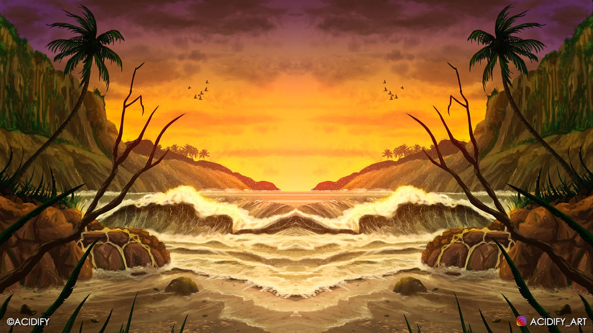 Tropics (2D Environment / Landscape Concept Art) by AcidifyArt on ...