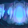 Underwater (Fantasy Cave Landscape / Symmetry Art)