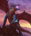 Komodo (Fantasy Dragon / Sunset Concept Art)