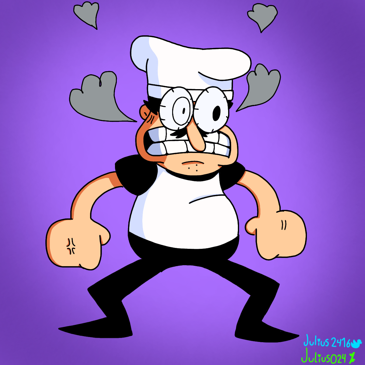 Stressed Peppino (Pizza Tower) | Sticker