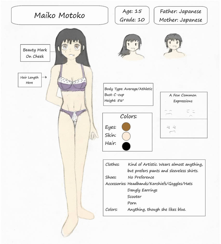 Maiko character sheet by flyingkoi