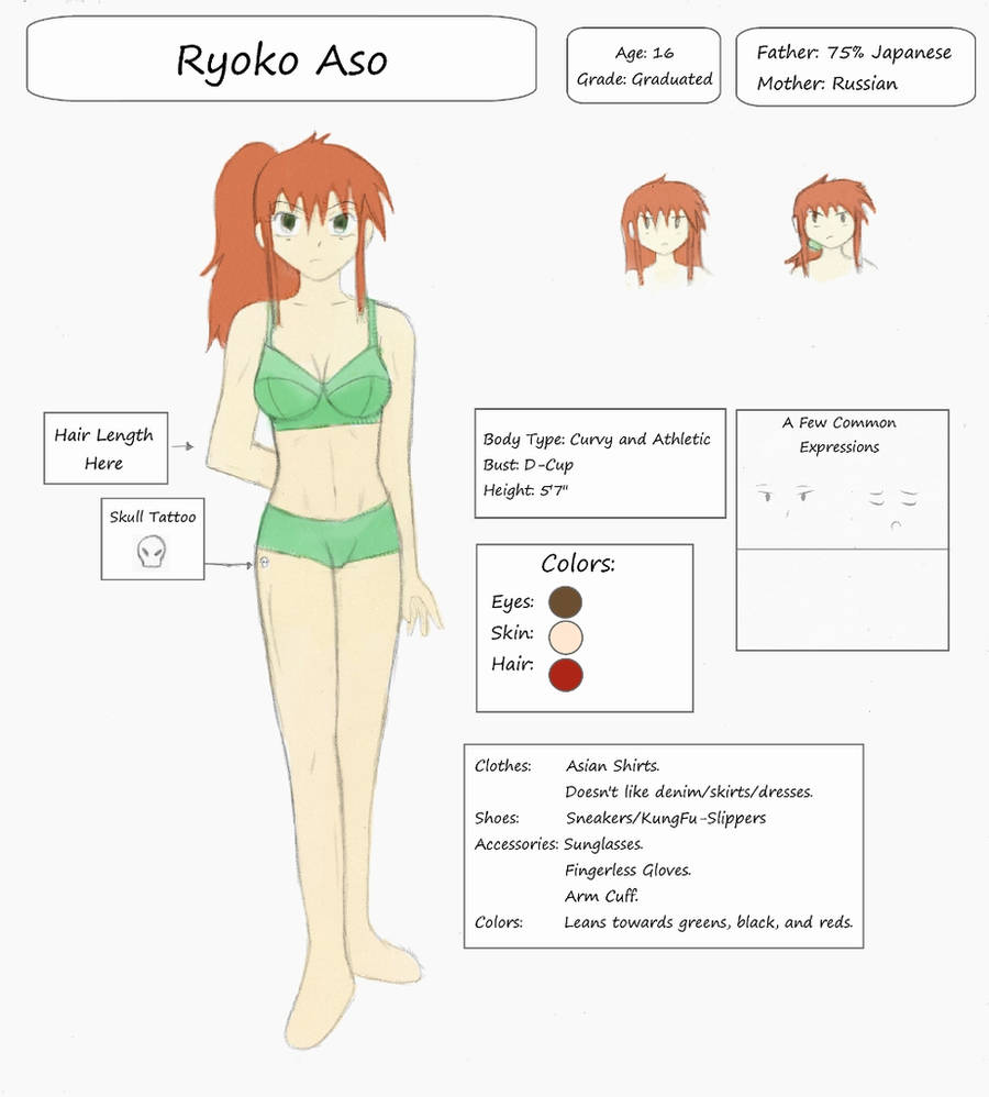 Ryoko character sheet by flyingkoi